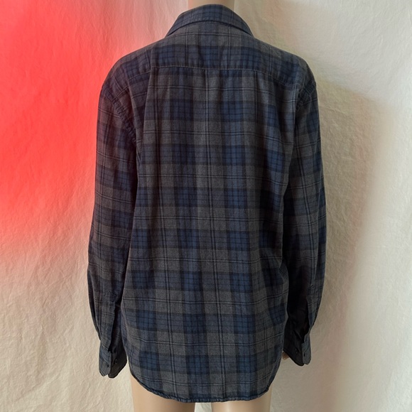 Men’s Blue Plaid Flannel - Picture 4 of 4
